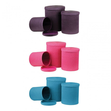 Turquoise Laundry Baskets - Set Of 3