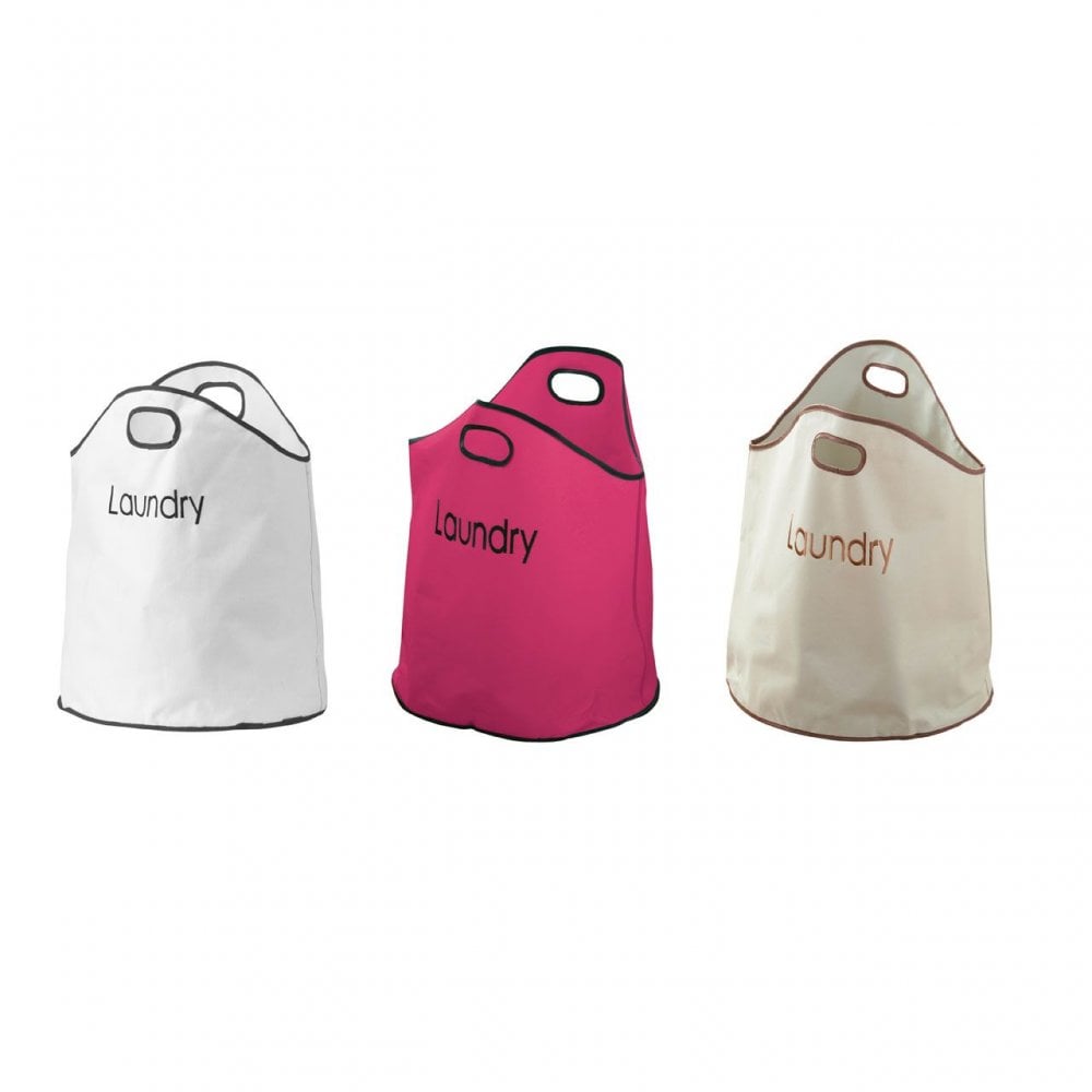 Beige Polyester Laundry Bag