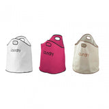 Beige Polyester Laundry Bag