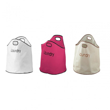 Beige Polyester Laundry Bag