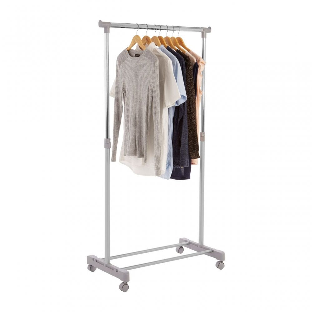 Clothes Hanging Rail With Wheels