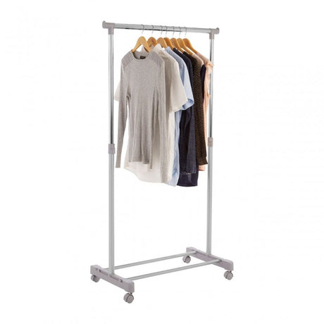 Clothes Hanging Rail With Wheels