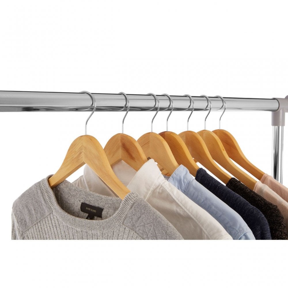 Clothes Hanging Rail With Wheels