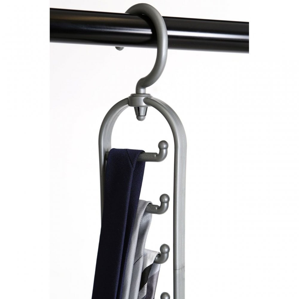 Grey Plastic Tie Organiser - Set Of 2