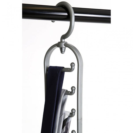 Grey Plastic Tie Organiser - Set Of 2