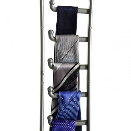 Grey Plastic Tie Organiser - Set Of 2