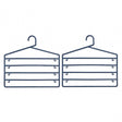 Indigo Plastic Trouser Organiser - Set Of 2
