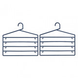 Indigo Plastic Trouser Organiser - Set Of 2