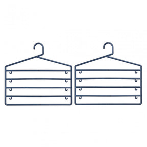 Indigo Plastic Trouser Organiser - Set Of 2