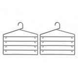 Grey Plastic Trouser Organiser - Set Of 2
