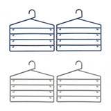 Grey Plastic Trouser Organiser - Set Of 2