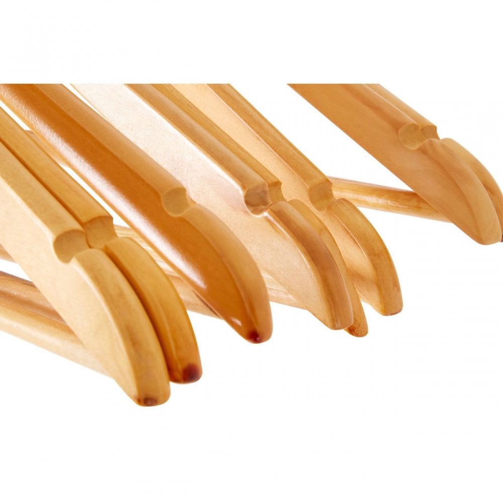 Wooden Clothes Hangers - Set Of 20