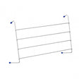 Radiator White 4 Bar Airers - Set Of 2