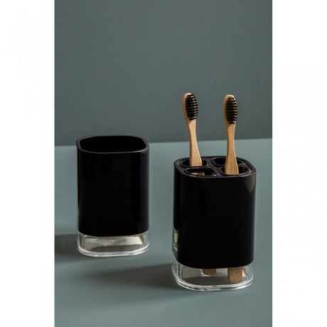 Ando Black Acrylic Toothbrush Holder