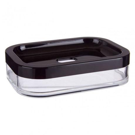 Ando Black Acrylic Soap Dish