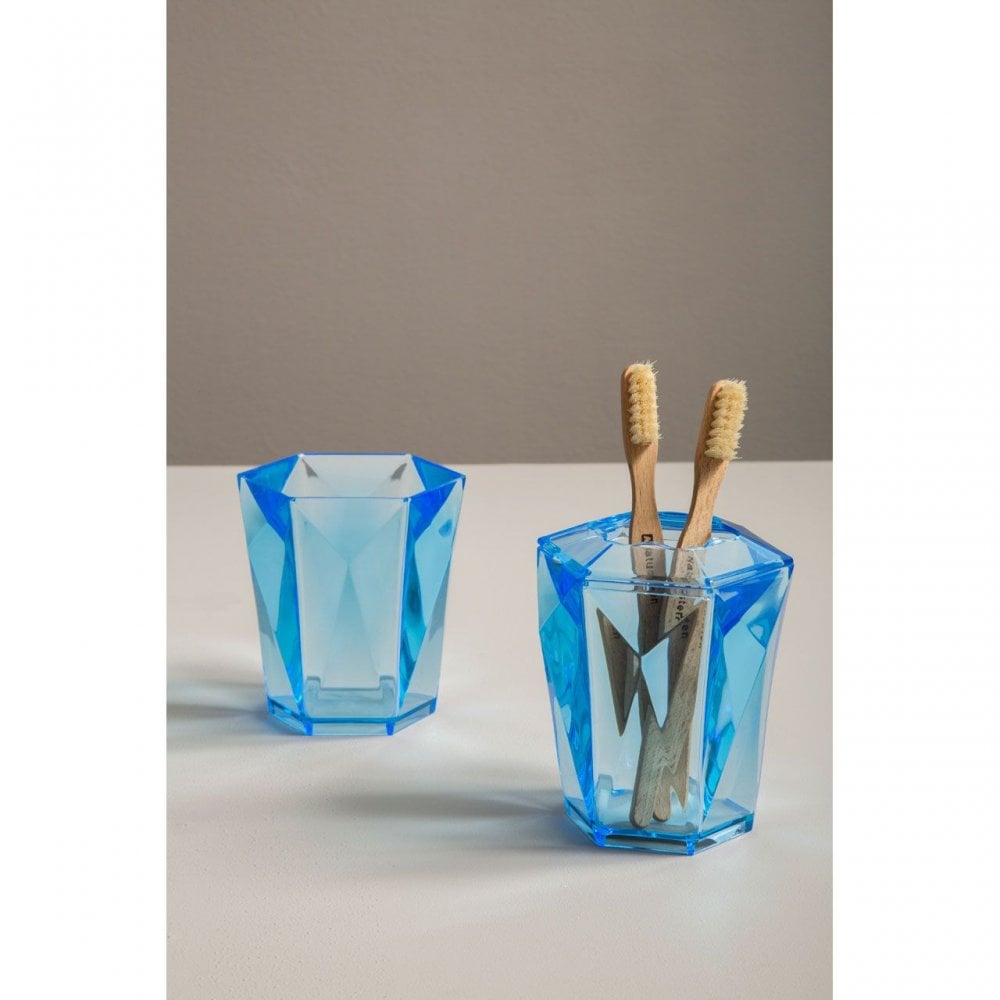 Dow Blue Acrylic Toothbrush Holder
