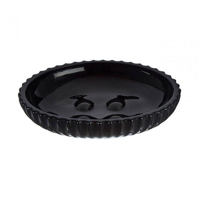 Ticino Brittany Black Glass Soap Dish