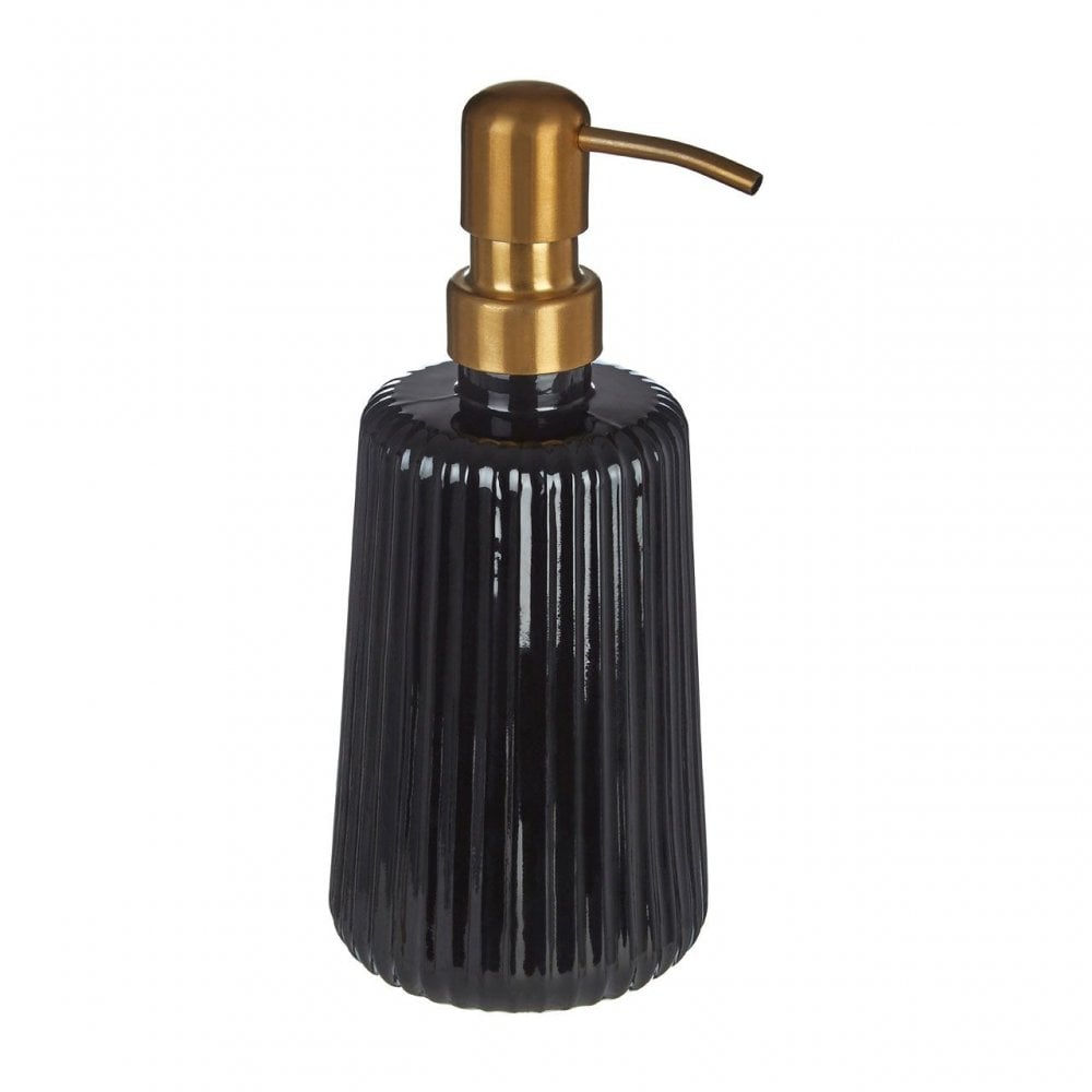 Ticino Brittany Black Glass Lotion Dispenser