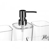 Mr & Mrs Bath Set - Set Of 4