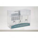 Mr & Mrs Bath Set - Set Of 4