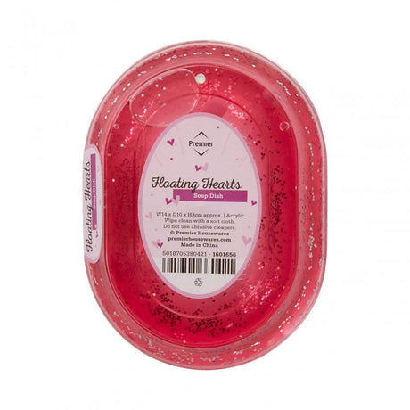 Acrylic Hearts Soap Dish