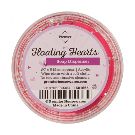 Acrylic Hearts Lotion/Soap Dispenser