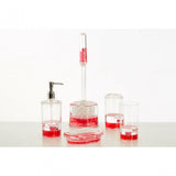 Acrylic Hearts Toothbrush Holder
