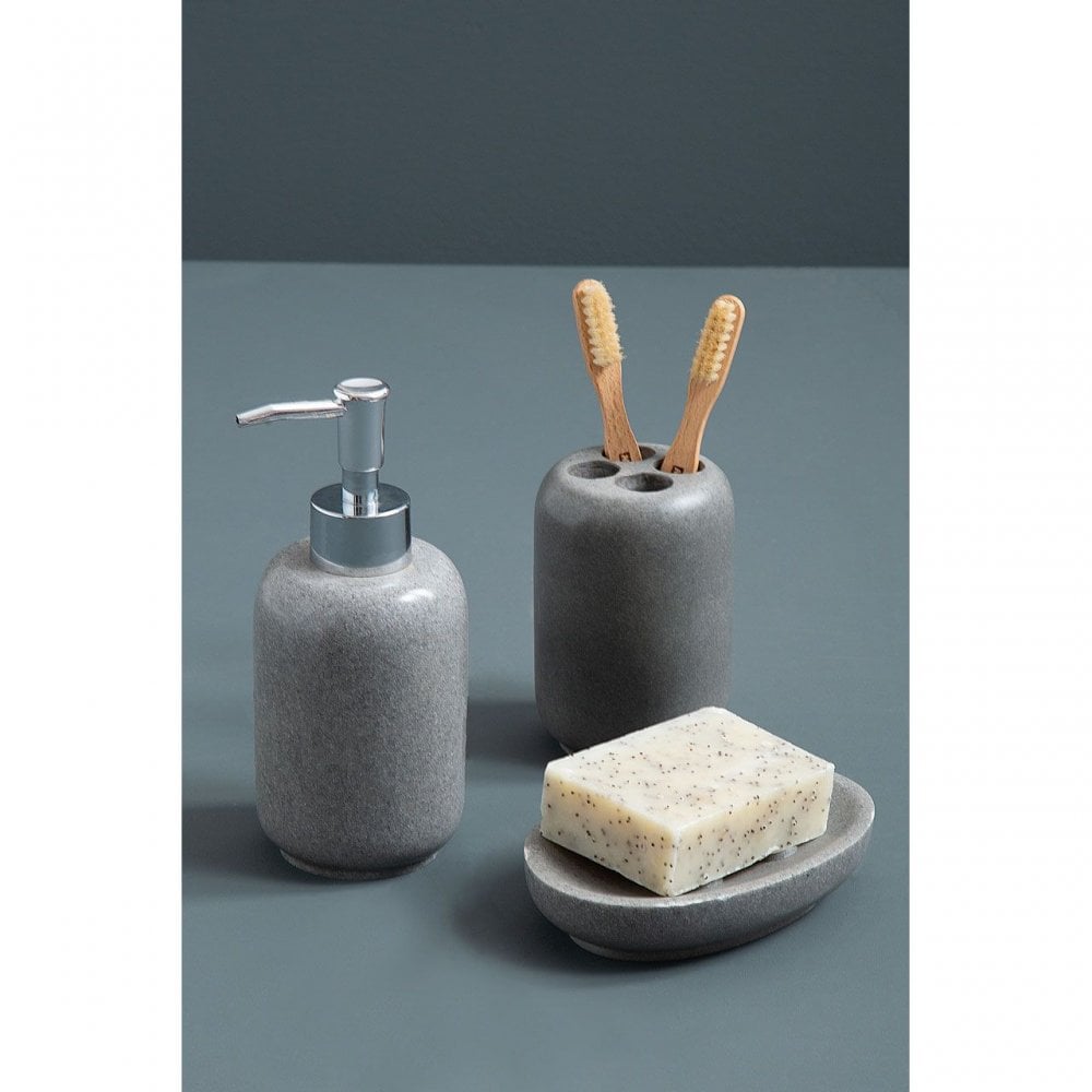 Canyon Grey Stone Soap Dish