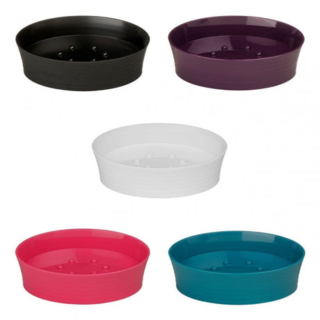 Turquoise Plastic Soap Dish