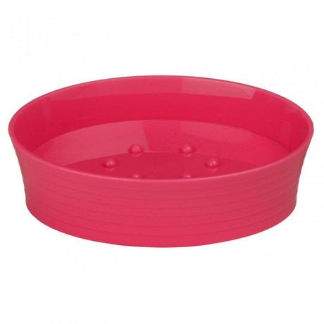 Hot Pink Plastic Soap Dish