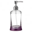 Purple And Clear Acrylic Lotion Dispenser