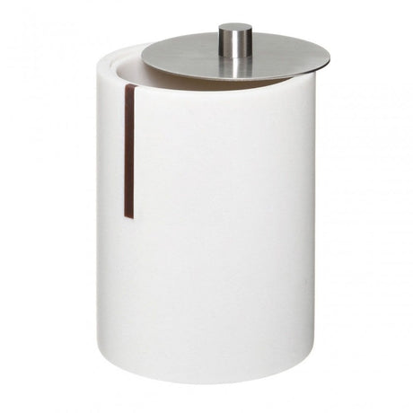 Linea White Cotton Bud Holder