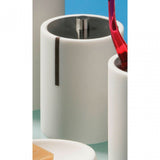 Linea White Cotton Bud Holder