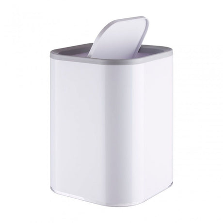 Ando White Acrylic Waste Bin