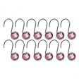 Hot Pink Resin Shower Curtain Hooks