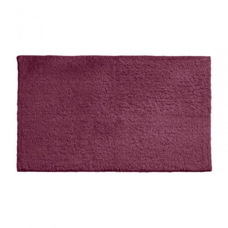 Purple Cotton Bath Mat And Pedestal Set