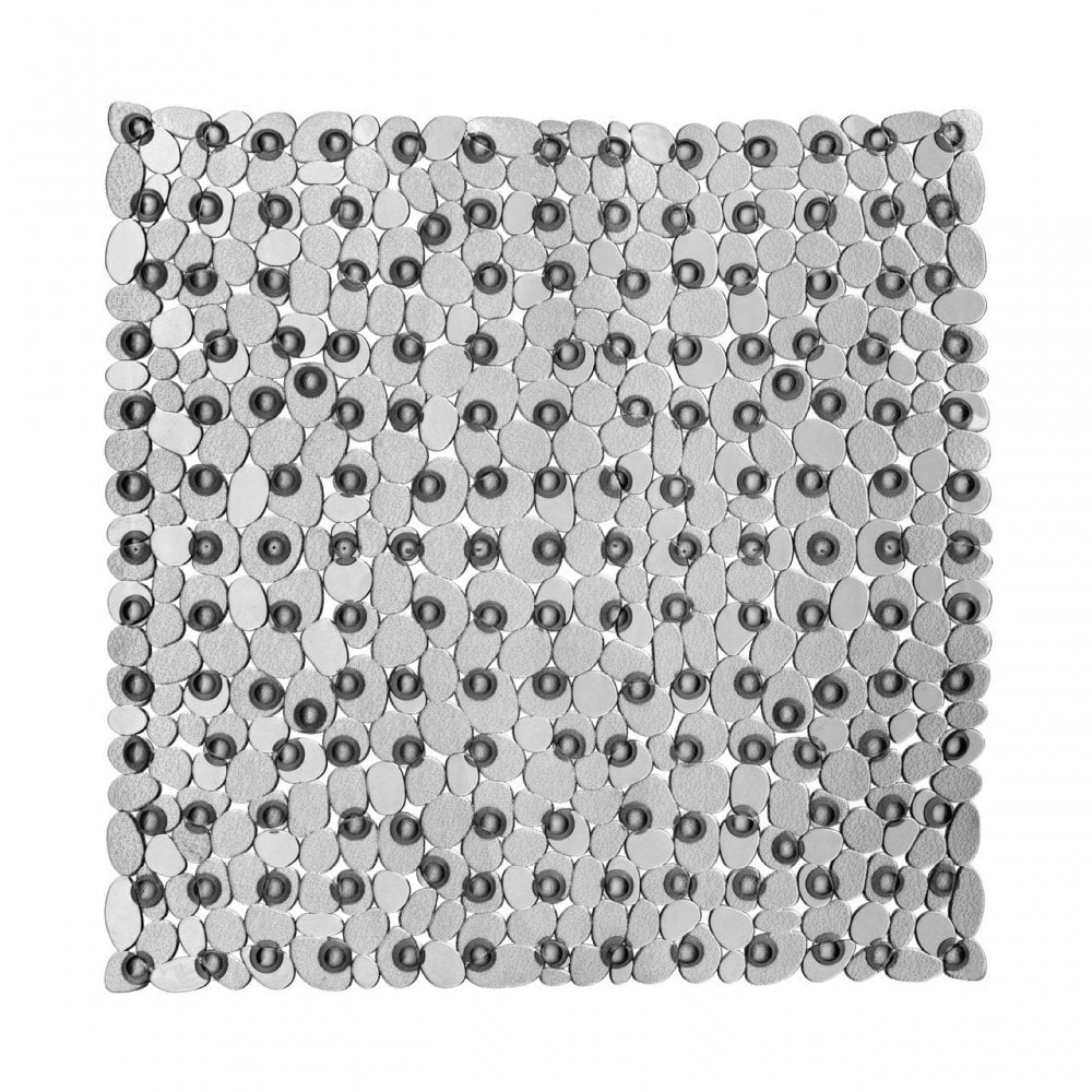 Grey Square Bath Mat