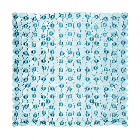 Blue Square Bath Mat