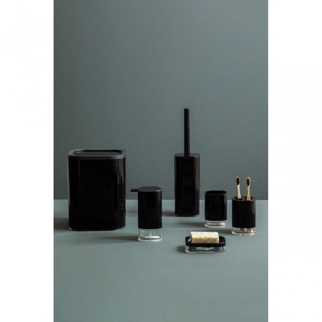 Ando Black Acrylic Toilet Brush Holder