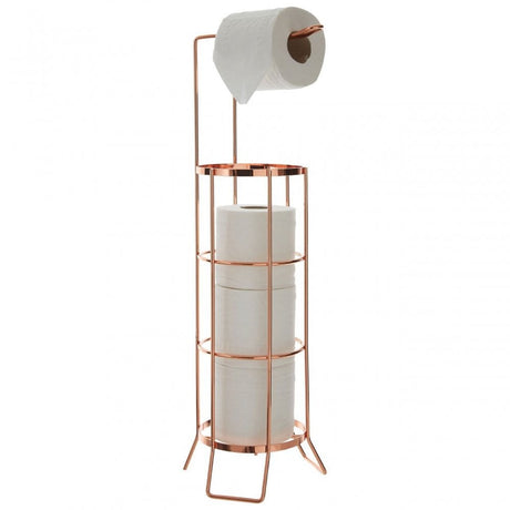 Rose Gold Toilet Roll Holder
