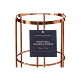 Rose Gold Toilet Roll Holder