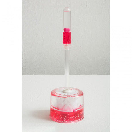 Acrylic Hearts Toilet Brush Holder