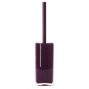 Purple Acrylic And Crystal Toilet Brush