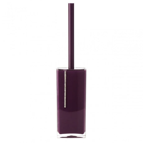 Purple Acrylic And Crystal Toilet Brush
