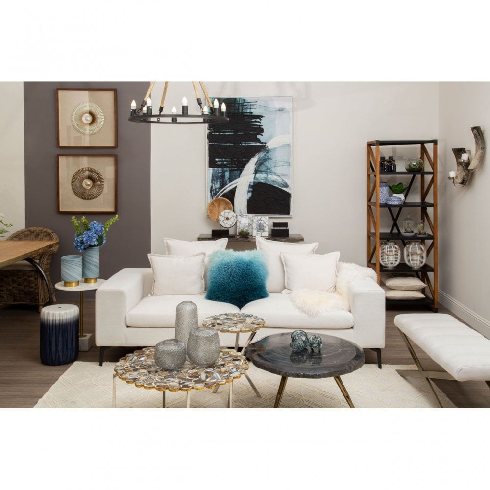 Bosie Blue Ombre Fur Cushion