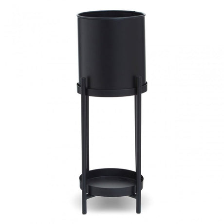 Asher Two Tier Black Plant Stand
