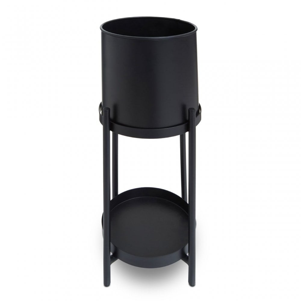 Asher Two Tier Black Plant Stand