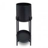 Asher Two Tier Black Plant Stand