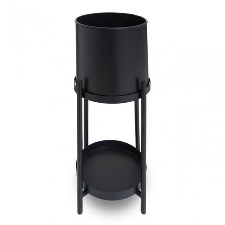 Asher Two Tier Black Plant Stand