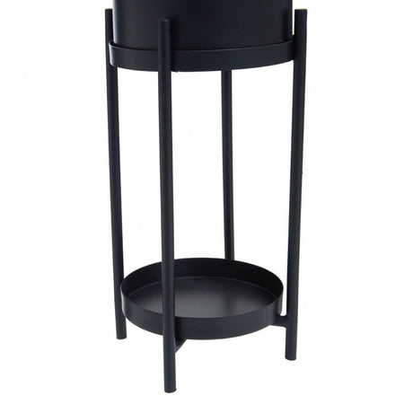 Asher Two Tier Black Plant Stand